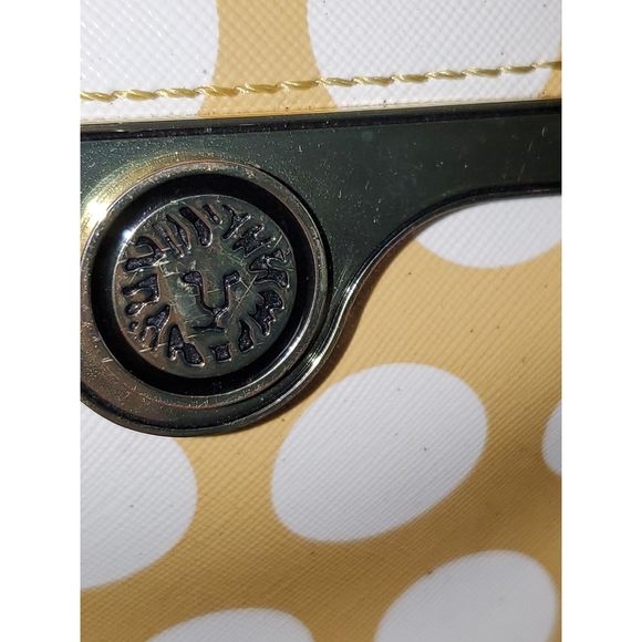 Anne Klein Crossbody Shoulder Bag Polka Dot Adjustable Strap Faux Leather Spring - Picture 2 of 16